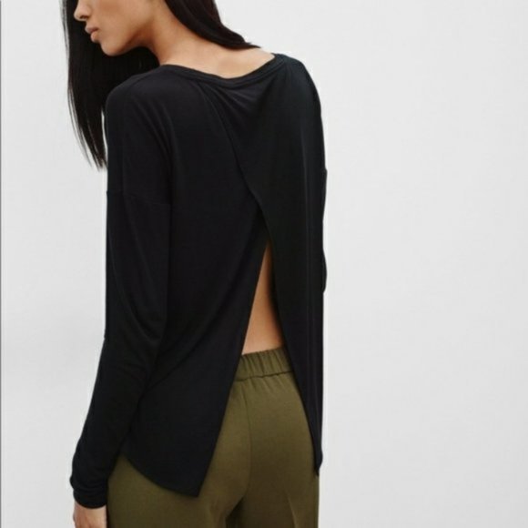 NWOT Aritzia Wilfred La Rivière Split Back Long Sleeve - XS - Picture 1 of 6